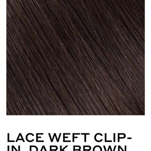 BELLAMI Lace Weft Clip-In Hair Extension - Dark Brown